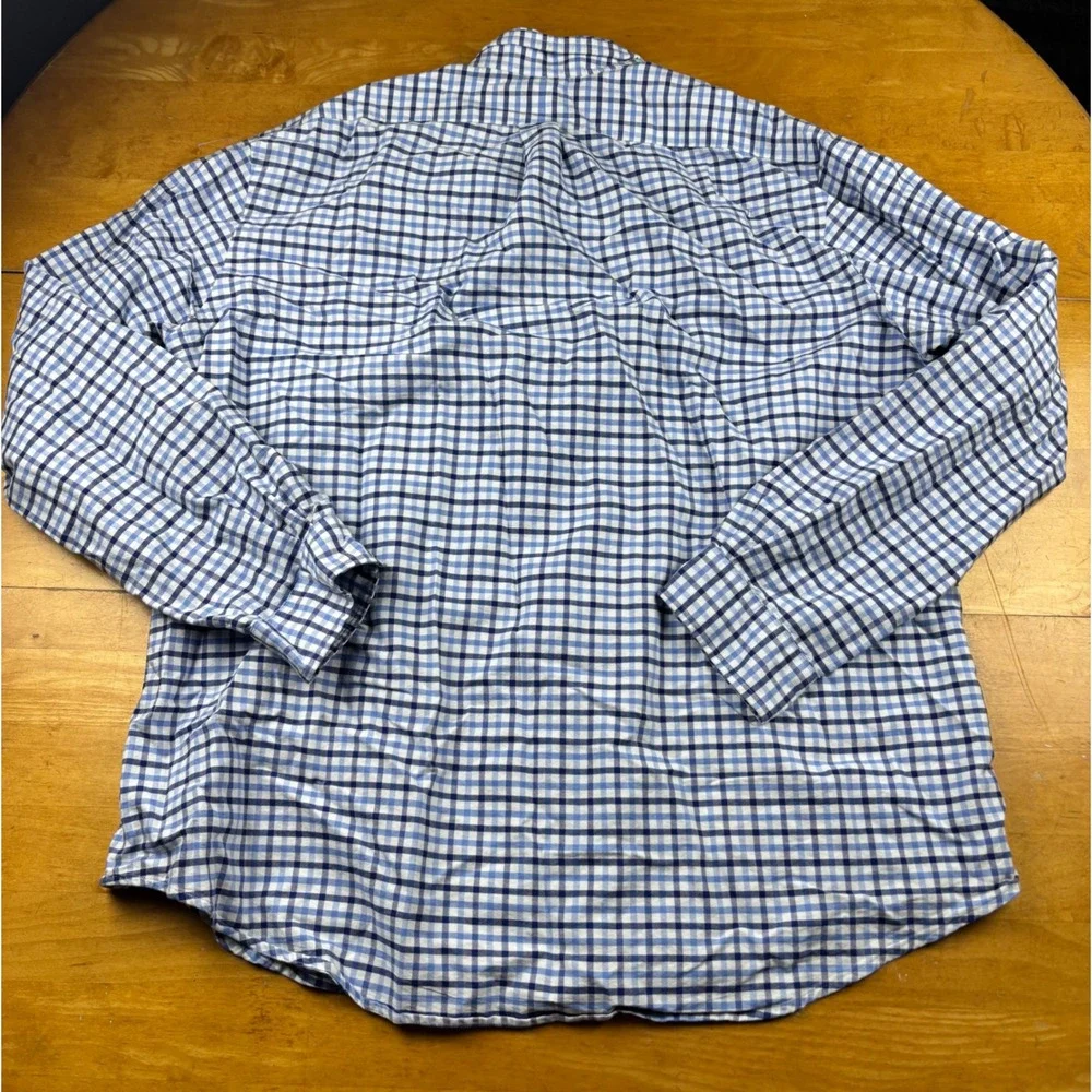 Polo Ralph Lauren Mens XXL Blue White Gingham Check Button Down Shirt L/S